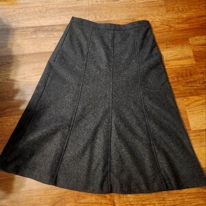 Wool lined gap skirt
